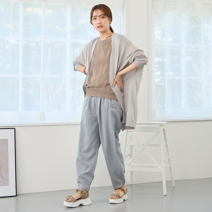 リネン混ニットプルオーバー[品番：NICW0005744]｜NICOLE（ニコル）の 