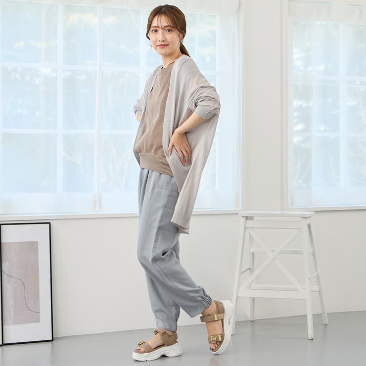 接触冷感 シアーニット ロングカーディガン | NICOLE | 詳細画像16 