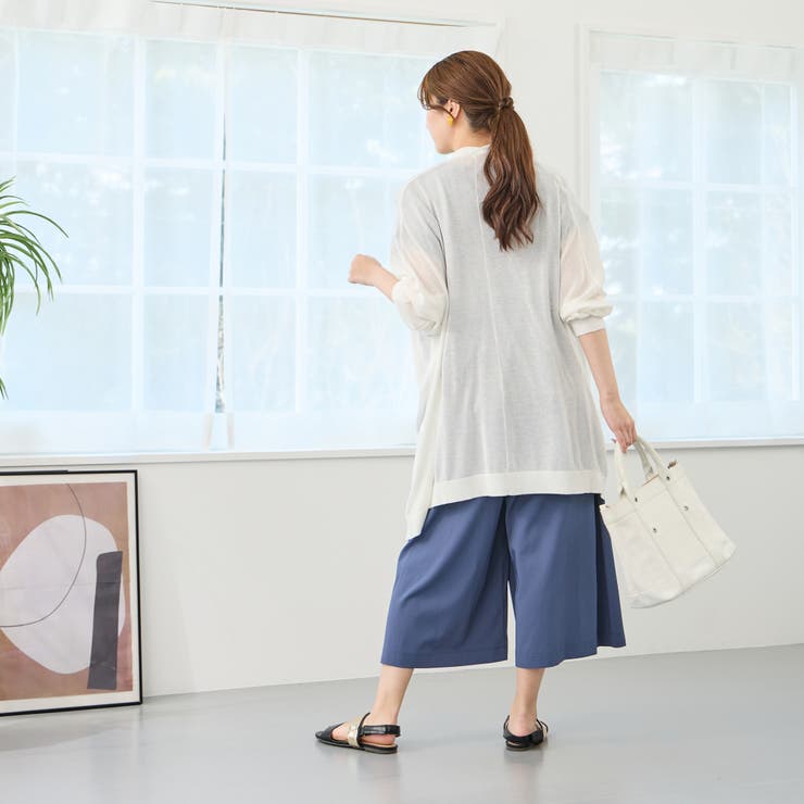 接触冷感 シアーニット ロングカーディガン | NICOLE | 詳細画像19 