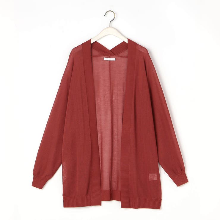 接触冷感 シアーニット ロングカーディガン | NICOLE | 詳細画像2 