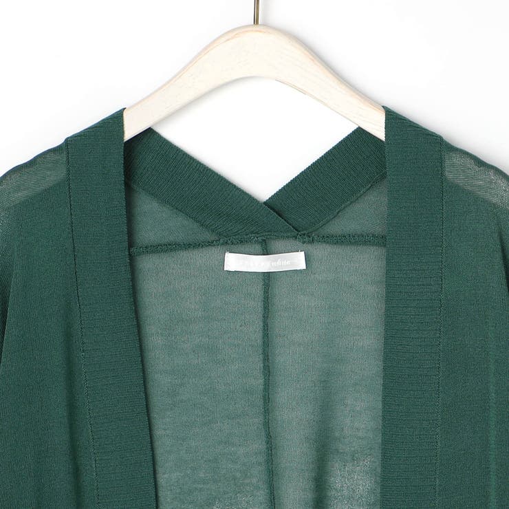 接触冷感 シアーニット ロングカーディガン | NICOLE | 詳細画像8 