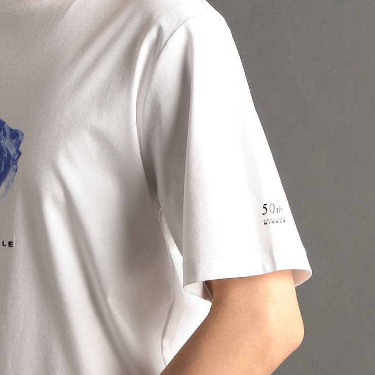 フラワーグラフィック 半袖Tシャツ[品番：NICW0005733]｜NICOLE