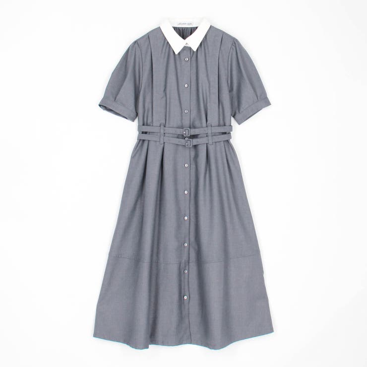 ダブルベルトロングワンピース[品番：NICW0005764]｜NICOLE（ニコル