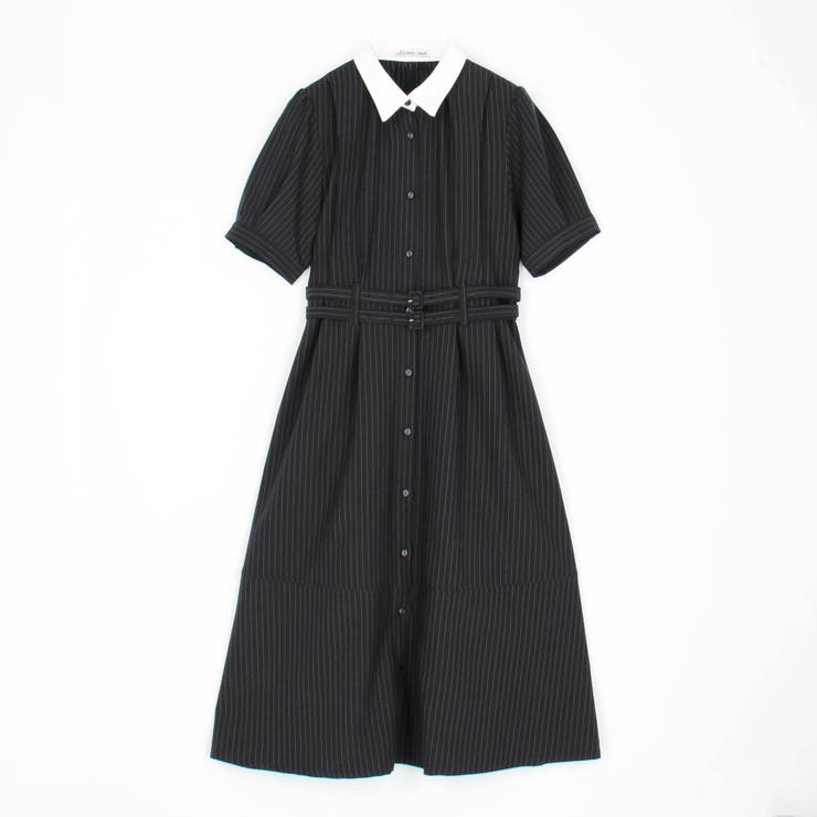 ダブルベルトロングワンピース[品番：NICW0005764]｜NICOLE
