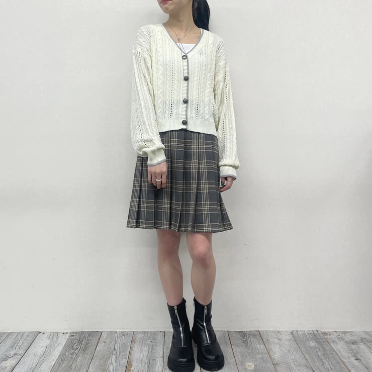 ライン配色スカシアミカーディガン | NICOLE | 詳細画像14 