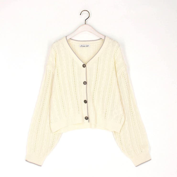 ライン配色スカシアミカーディガン | NICOLE | 詳細画像2 