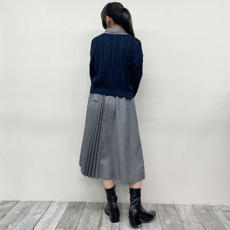 ライン配色スカシアミカーディガン | NICOLE | 詳細画像21 