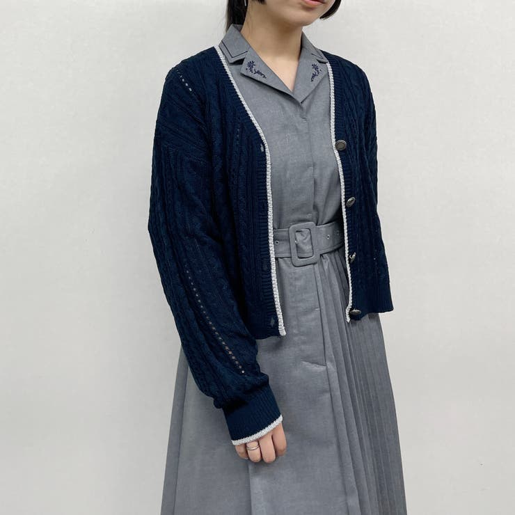 ライン配色スカシアミカーディガン | NICOLE | 詳細画像22 