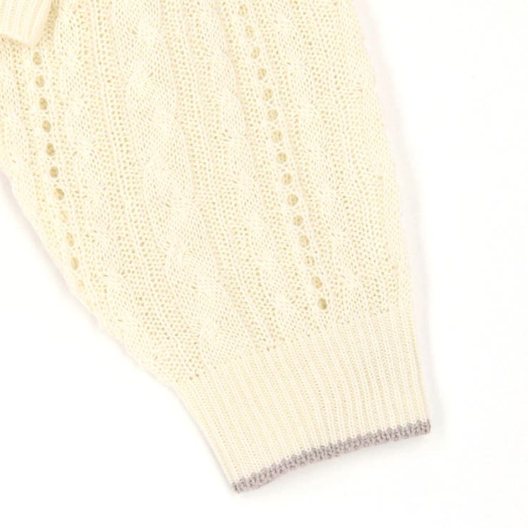 ライン配色スカシアミカーディガン | NICOLE | 詳細画像7 