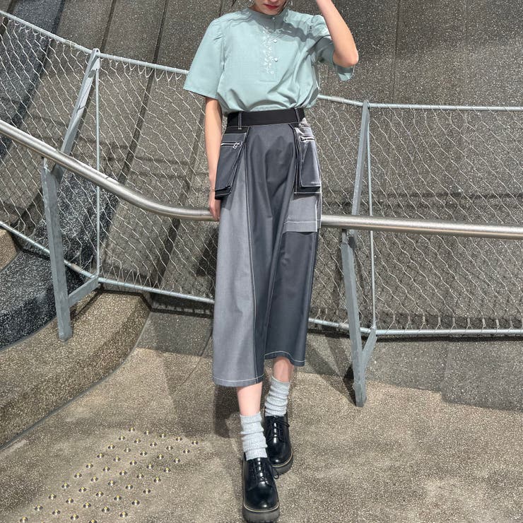 カンフー風フラワー刺繍ブラウス | NICOLE | 詳細画像14 