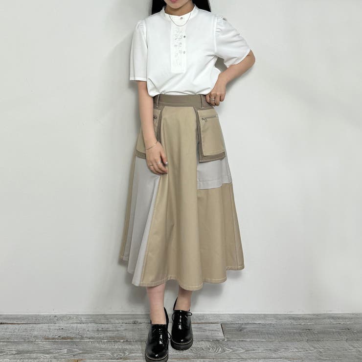 カンフー風フラワー刺繍ブラウス | NICOLE | 詳細画像16 