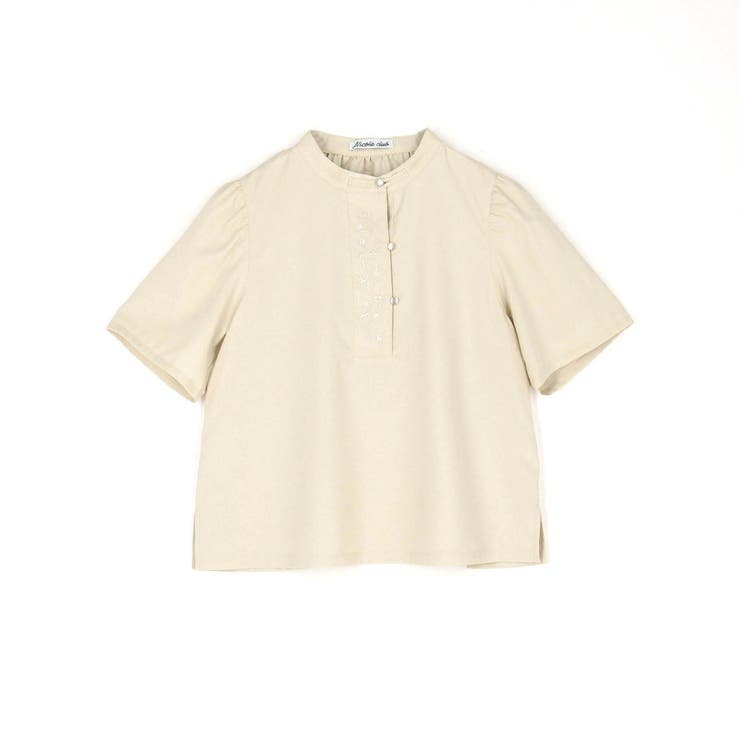 カンフー風フラワー刺繍ブラウス | NICOLE | 詳細画像2 