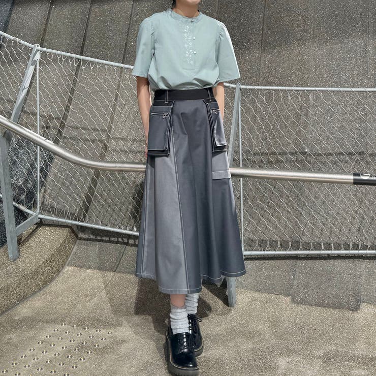 カンフー風フラワー刺繍ブラウス | NICOLE | 詳細画像25 