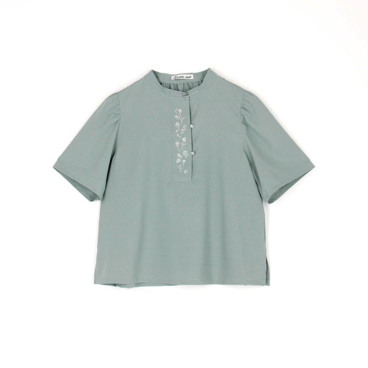 カンフー風フラワー刺繍ブラウス | NICOLE | 詳細画像5 