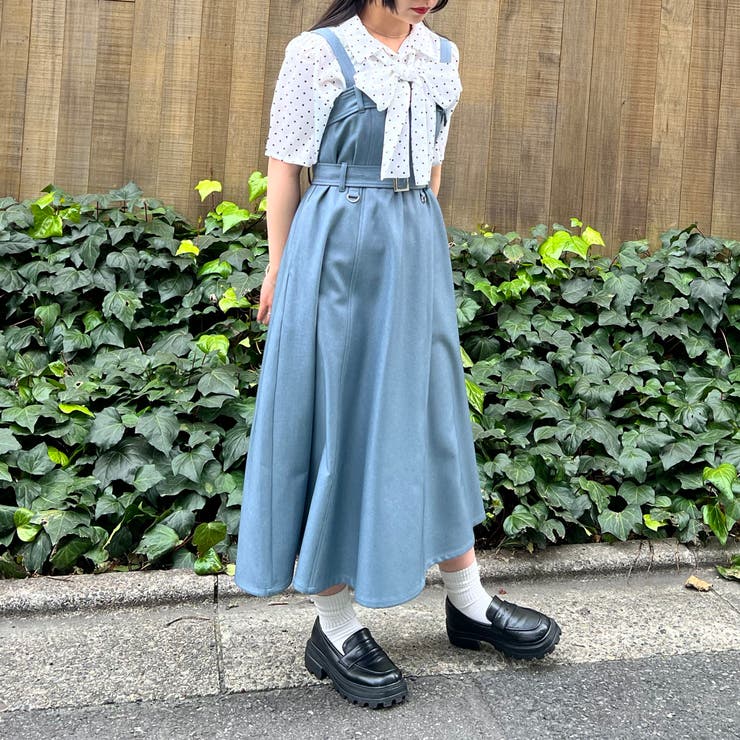 ポルカドットリボンブラウス[品番：NICW0005660]｜NICOLE