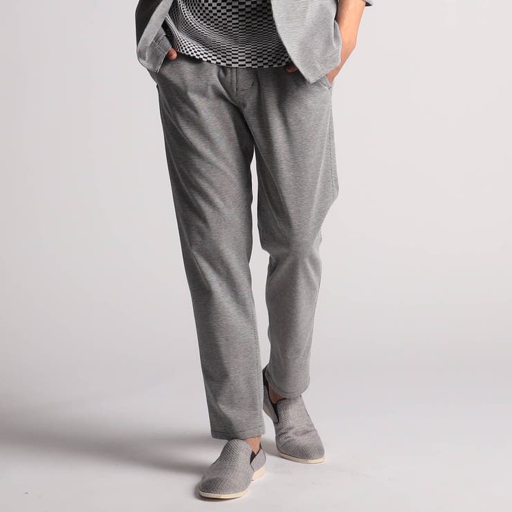 29グレー | バーズアイカノコ 8分丈イージーパンツ | NICOLE