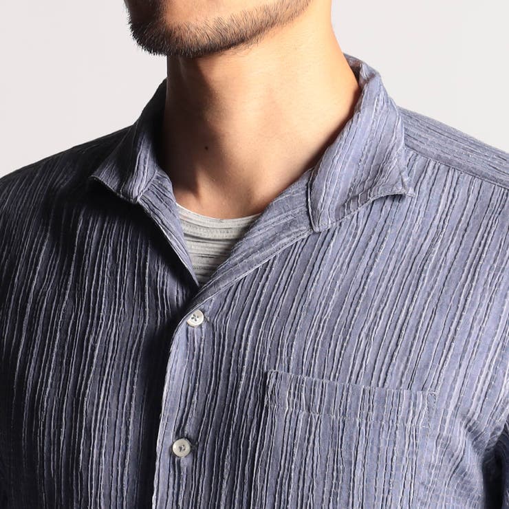 カラープリーツ7分袖スタンドカラーシャツ | NICOLE | 詳細画像10 