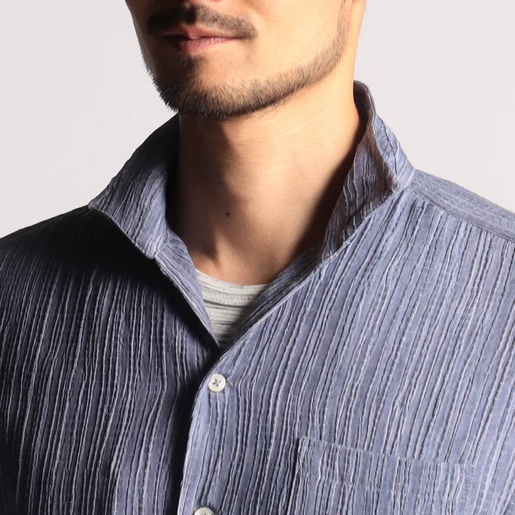 カラープリーツ7分袖スタンドカラーシャツ | NICOLE | 詳細画像9 