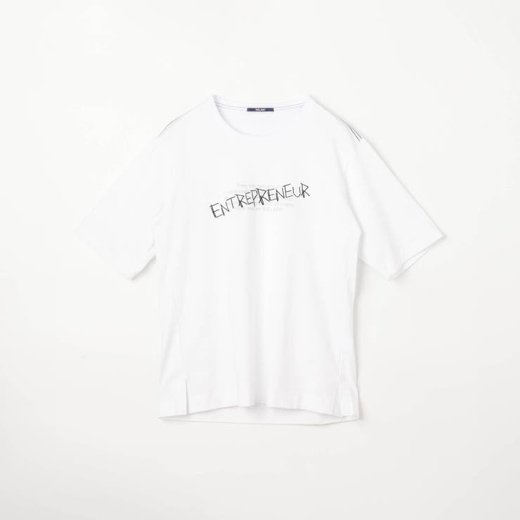 【RIELABO】ロゴデザインクルーネック半袖Tシャツ | NICOLE | 詳細画像4 