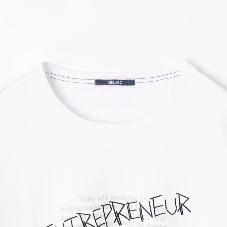 【RIELABO】ロゴデザインクルーネック半袖Tシャツ | NICOLE | 詳細画像7 