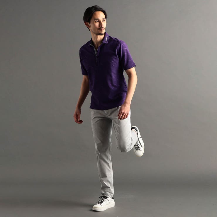 24年モデルEC限定再販売】エンボスクラック柄スキッパー