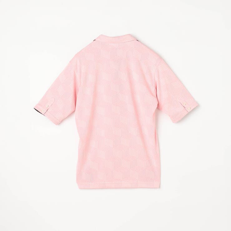 【24年モデルEC限定再販売】グラフィカルジャカードスキッパー半袖ポロシャツ | NICOLE | 詳細画像11 