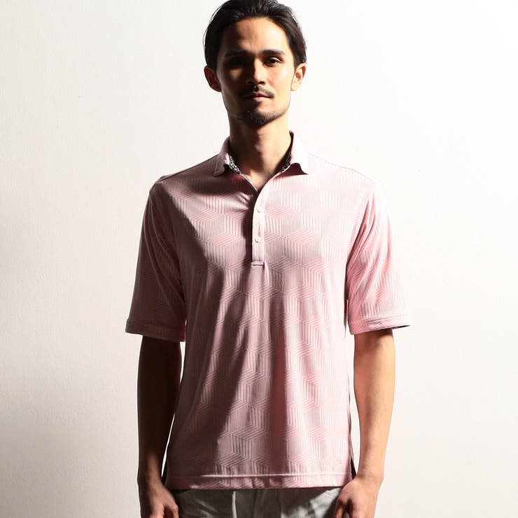 【24年モデルEC限定再販売】グラフィカルジャカードスキッパー半袖ポロシャツ | NICOLE | 詳細画像5 