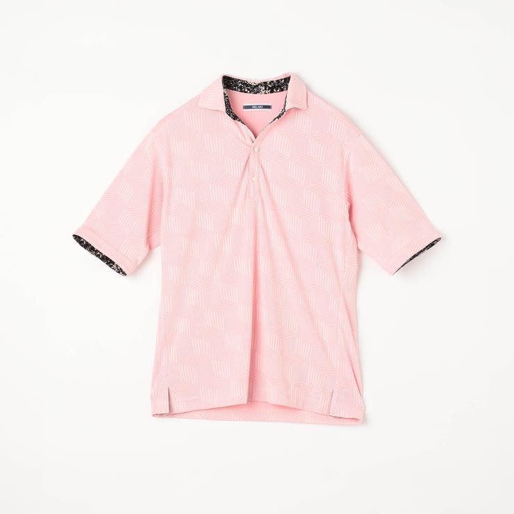 【24年モデルEC限定再販売】グラフィカルジャカードスキッパー半袖ポロシャツ | NICOLE | 詳細画像8 