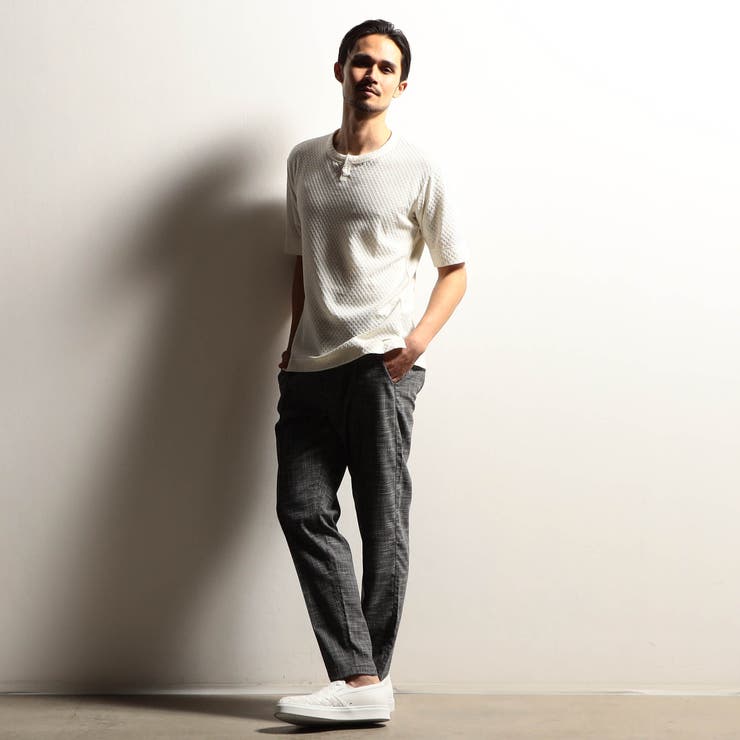 【RIELABO】シャーリングジャカード半袖キーネックカットソー | NICOLE | 詳細画像2 