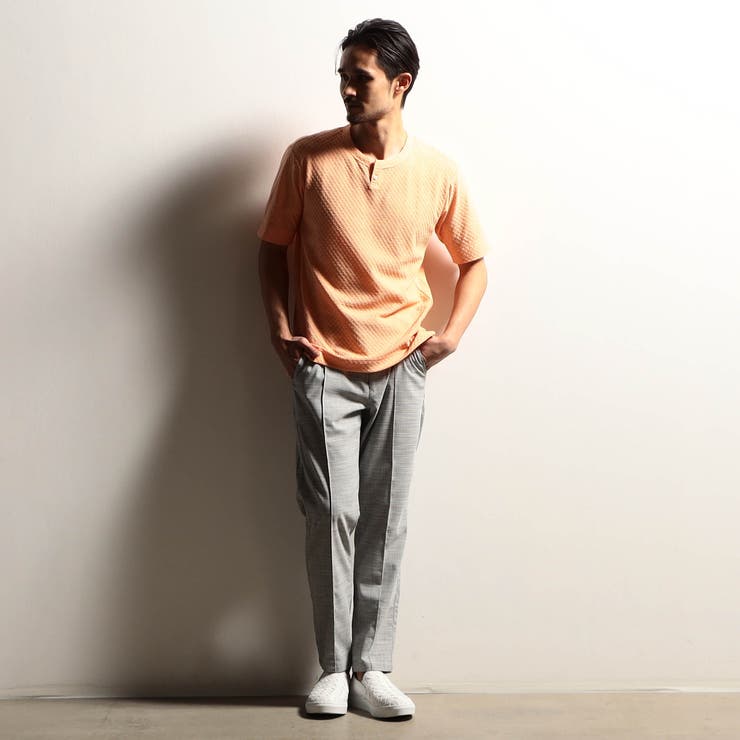 【RIELABO】シャーリングジャカード半袖キーネックカットソー | NICOLE | 詳細画像3 