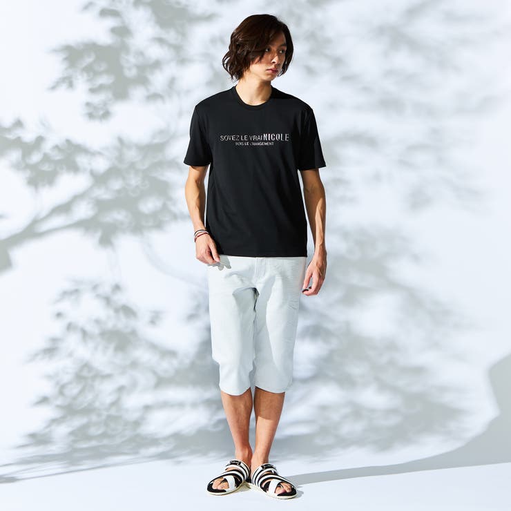 メタルジェルプリント半袖Tシャツ[品番：NICW0005483]｜NICOLE（ニコル 