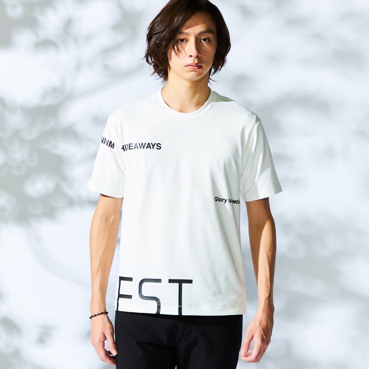 09ホワイト | 【WEB限定】ビッグロゴプリント半袖Ｔシャツ | NICOLE