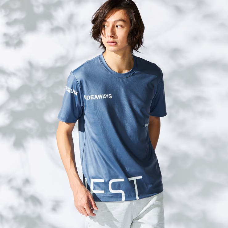 64サックス | 【WEB限定】ビッグロゴプリント半袖Ｔシャツ | NICOLE