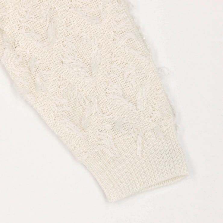 フリンジジャガードプルオーバー | NICOLE | 詳細画像6 