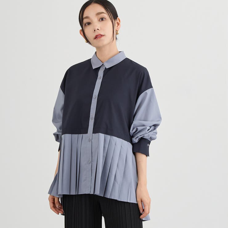 プリーツシャツブラウス | NICOLE | 詳細画像1 