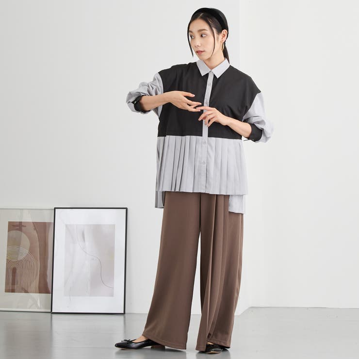 プリーツシャツブラウス | NICOLE | 詳細画像12 