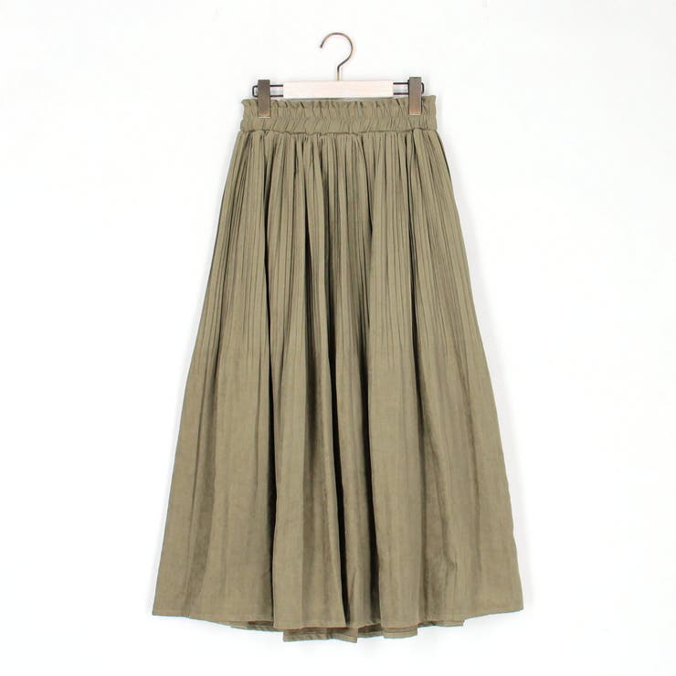 46カーキ | ミジンコール プリーツスカート | NICOLE