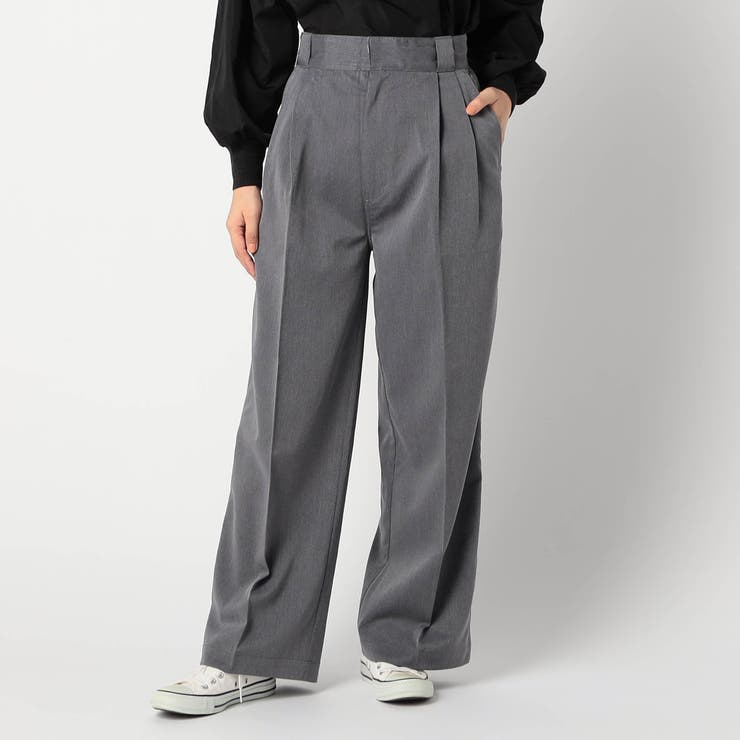 Dickies】ツイルツータックワイドパンツ[品番：NICW0006095
