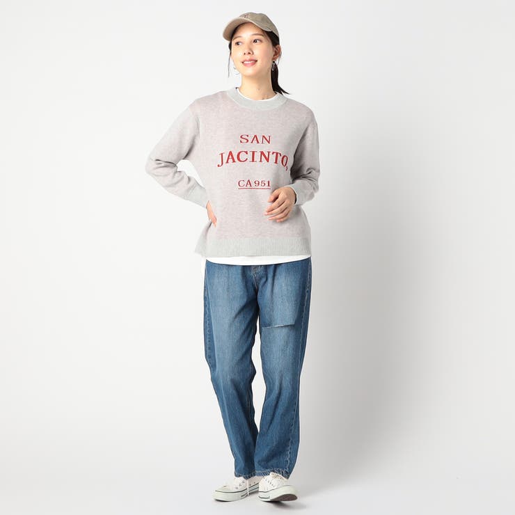 ジャガード配色ロゴニット | NICOLE | 詳細画像3 