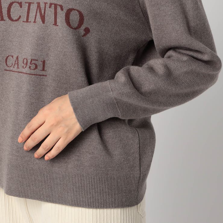 ジャガード配色ロゴニット | NICOLE | 詳細画像8 