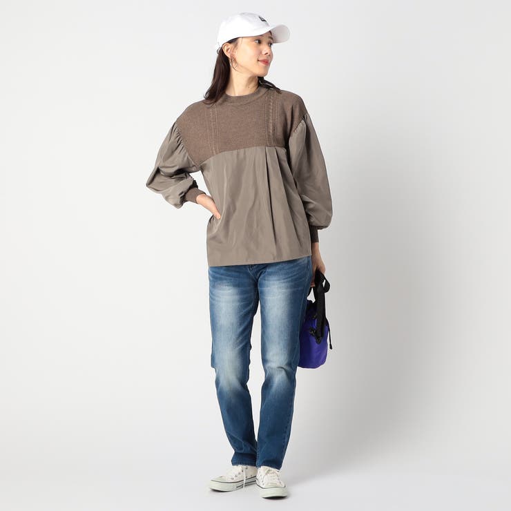 ニットブラウス ドッキングプルオーバー | NICOLE | 詳細画像4 