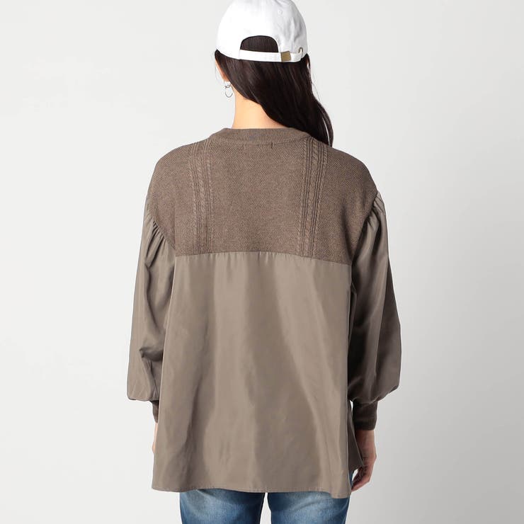 ニットブラウス ドッキングプルオーバー | NICOLE | 詳細画像6 