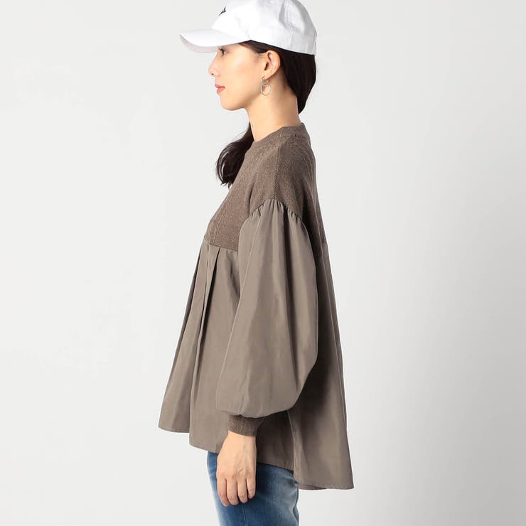 ニットブラウス ドッキングプルオーバー | NICOLE | 詳細画像7 