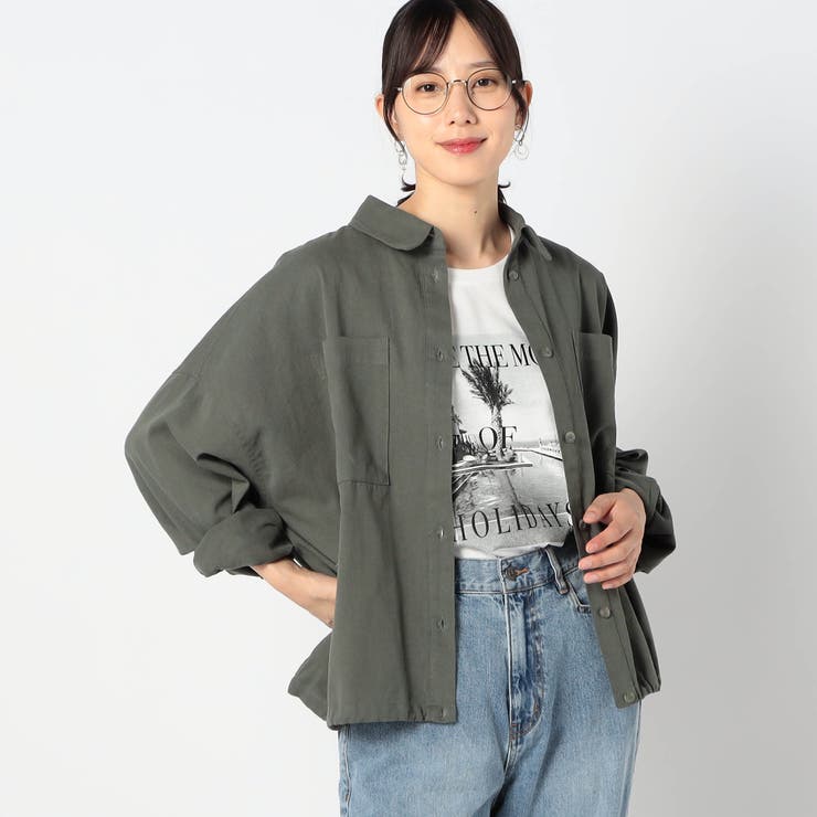 高評価アイテム ドロスト仕様 ブルゾンライクシャツ[品番：NICW0005958]｜NICOLE ジャケット・アウター