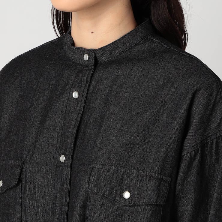 ウエスタン風 ノーカラーデニムシャツ | NICOLE | 詳細画像12 