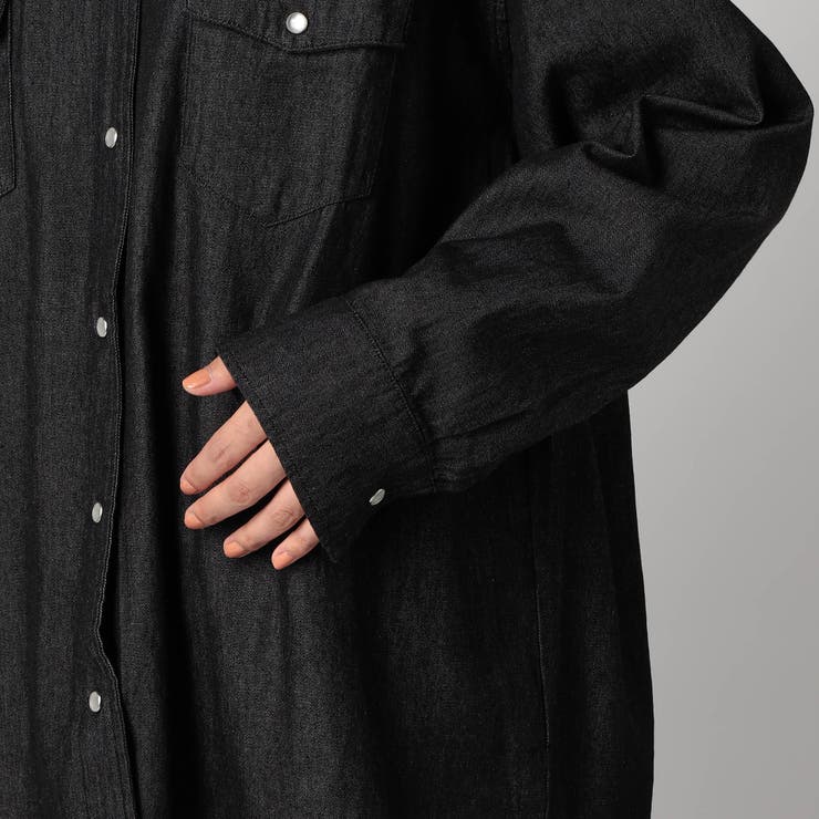 ウエスタン風 ノーカラーデニムシャツ | NICOLE | 詳細画像14 