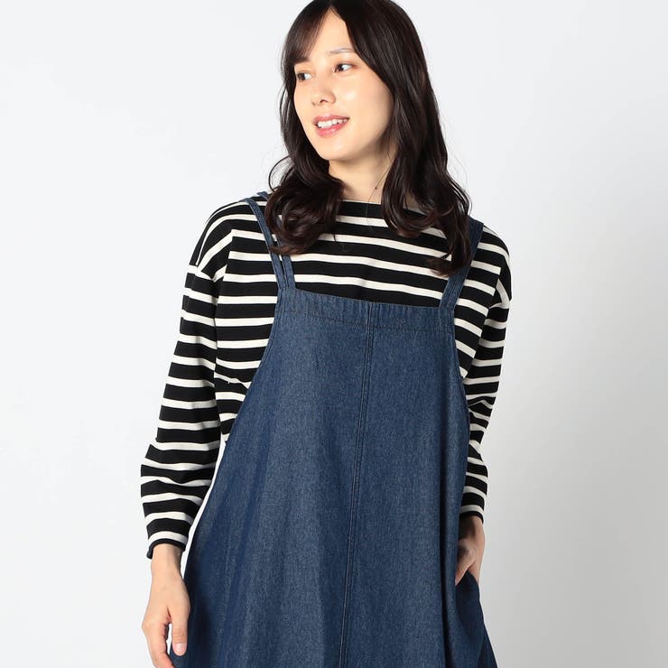 49ブラック | 日本製 デラヴェ 天竺ボーダーカットソー | NICOLE