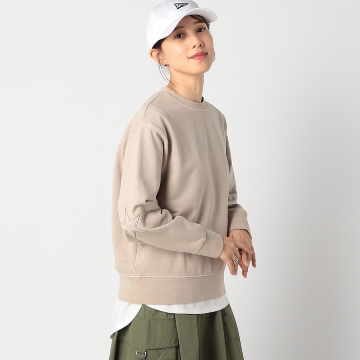 エイジング加工 エルボーパッチトレーナー[品番：NICW0006188]｜NICOLE