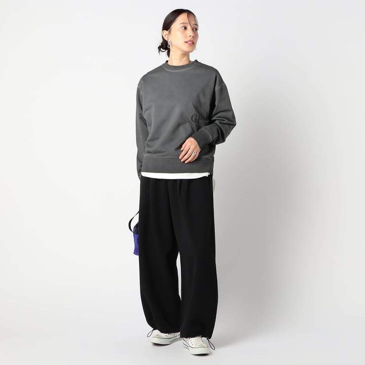 エイジング加工 エルボーパッチトレーナー[品番：NICW0006188]｜NICOLE