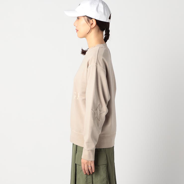 エイジング加工 エルボーパッチトレーナー[品番：NICW0006188]｜NICOLE